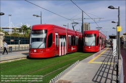 Viennaslide-05459473 Spanien, Valencia, Straßenbahnlinie 10, Bombardier Flexity Outlook // Spain, Valencia, Tram Line 10, Bombardier Flexity Outlook