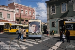 Viennaslide-05619186 Lissabon, Strassenbahn, Largo das Fontainhas - Lisboa, Tramway, Largo das Fontainhas