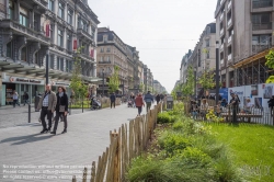 Viennaslide-05812108 Brüssel, Boulevard Anspach, Umbau zur Fußgeherzone - Brussels, Boulevard Anspach, Conversion to a Pedestrian Area