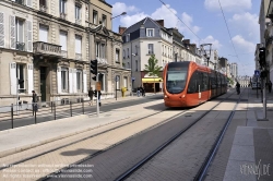 Viennaslide-05223903 France, Le Mans, modern Tramway, Avenue du General Leclerc