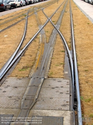 Viennaslide-05231611 Bordeaux, Straßenbahn, vertrocknetes Rasengleis - Bordeaux, Tramway, dry lawn track