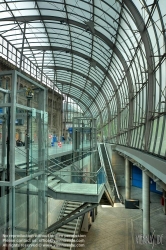 Viennaslide-05241306f Strasbourg-Ville is the main railway station in the city of Strasbourg, Bas-Rhin, France. It is the eastern terminus of the Paris-Est–Strasbourg-Ville railway. The current core building is an example of historicist architecture of the Wilhelminian period.
Prior to the opening of the high speed train line LGV Est, the station was refurbished by architect Jean-Marie Duthilleul (born 1952) in 2006–2007 and its size and capacity largely increased by the addition of a huge glass roof entirely covering the historical façade.