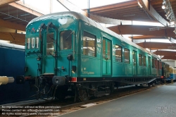 Viennaslide-05244133 Mulhouse, Cité des Trains, alter Nahverkehrszug - Mulhouse, Cité des Trains, Old Local Train