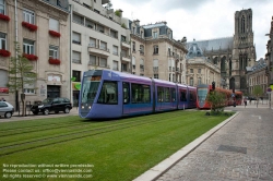 Viennaslide-05252857 Reims, moderne Straßenbahn - Reims, modern Tramway