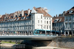 Viennaslide-05256819 Besancon, Tramway, Pont Battant über den Fluss Doubs