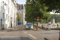 Viennaslide-05256880 Besancon, Kai am Fluss Doubs im Zustand vor dem Bau der Straßenbahn