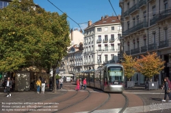 Viennaslide-05276219 Grenoble, Tramway, Rue Felix Poulat