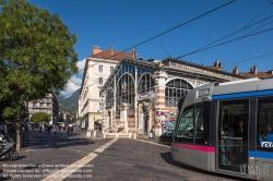 Viennaslide-05276222 Grenoble, Tramway, Sainte-Claire Les Halles