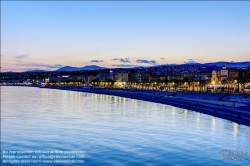 Viennaslide-05284014 Nizza, Panoramablick bei Sonnenuntergang // Nice, Panoramic View at Sunset