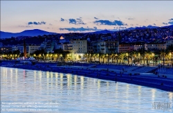 Viennaslide-05284015 Nizza, Panoramablick bei Sonnenuntergang // Nice, Panoramic View at Sunset