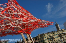 Viennaslide-05284802 Nizza, Musée d’Art Moderne et d’Art Contemporain, MAMAC, Installation Tribut an Alexander Calder von Arne Quinze // Nice, Musee d'art moderne et d'art contemporain de Nice, MAMAC, Installation Tribute to Alexander Calder by Arne Quinze