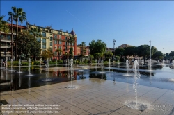 Viennaslide-05284931 Nizza, Promenade du Paillon, Mirroir d'Eau // Nice, Promenade du Paillon, Water Mirror
