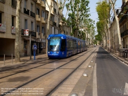 Viennaslide-05291021 Montpellier, moderne Tramway, Linie 1, Louis Blanc