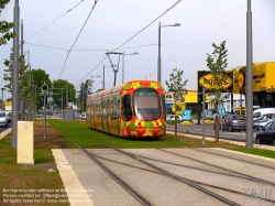 Viennaslide-05292049 Montpellier, moderne Tramway, Linie 2, N-D de Sablassou