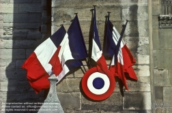 Viennaslide-05300108 Paris, Französische Flaggen - Paris, French Flags