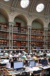 Viennaslide-05302513 Paris, Bibliotheque national de France (Französische Nationalbibliothek), Ovalsaal, Jean-Louis Pascal, Alfred Recoura // Paris, Bibliotheque national de France (French National Library), Oval Room, Jean-Louis Pascal, Alfred Recoura