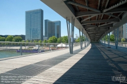 Viennaslide-05307137 Paris, Seine, Passerelle Simone-de-Beauvoir, Architekt Dietmar Feichtinger und Bibliothèque nationale de France