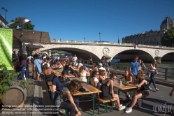 Viennaslide-05307149 Paris, verkehrsberuhigte Seineunfer Berges de Seine - Paris, Pedestrian Zone Banks of River Seine