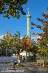 Viennaslide-05321031 Paris, Place de la Bastille und Julisäule, Colonne de Juillet // Paris, Place de la Bastille, Colonne de Juillet