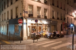 Viennaslide-05328534 Paris, Montmartre, Cafe, rue Vieuville / rue trois Freres