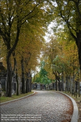 Viennaslide-05331225 Paris, Friedhof Pere-Lachaise, Allee