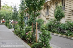 Viennaslide-05380111 Paris, Rue Pierre Haret, Straßenbegrünung // Paris, Rue Pierre Haret, Greening