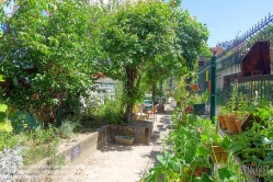 Viennaslide-05387504 Paris, Gemeinschaftsgarten im ehemaligen Bahnhof Ornano - Paris, Urban Gardening near former Train Station Ornano