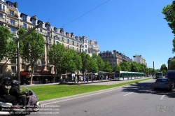 Viennaslide-05393225 Paris, moderne Tramway T3 - Paris, Modern Tramway T3