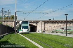 Viennaslide-05393641 Paris, moderne Tramway Linie T3bis, Canal St-Denis