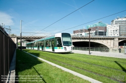 Viennaslide-05393642 Paris, moderne Tramway Linie T3bis, Canal St-Denis