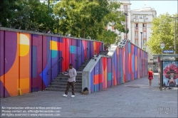 Viennaslide-05393674 Paris, Fresco 'Rencontre' von BoaMistura, Place Charles de Monselet // Paris, Fresco 'Rencontre' by BoaMistura, Place Charles de Monselet