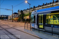 Viennaslide-05393677 Paris, Straßenbahnlinie T3b, Station Porte Dauphine // Paris, Tramway Line T3b, Porte Dauphine Station