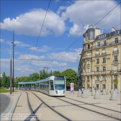 Viennaslide-05393685 Paris, Straßenbahnlinie T3b, Porte Dauphine // Paris, Tramway Line T3b, Porte Dauphine