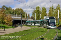 Viennaslide-05398155 Paris, Straßenbahn T8, Delaunay-Belleville // Paris, Tramway Line T8, Delaunay-Belleville