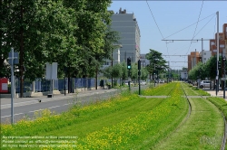 Viennaslide-05399193 Paris, moderne Straßenbahn Porte de Choisy-Orly, Linie T9 // Paris, modern Tramway Porte de Choisy-Orly, Line T9