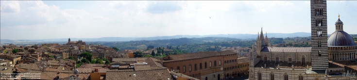 Viennaslide-06642005 Siena, Panorama vom Duomo Nuovo