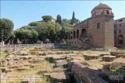 Viennaslide-06720004 Rom, Ausgrabungen um Sant’Omobono // Rome, Area Sacra di Sant’Omobono