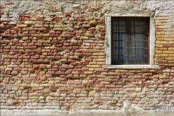 Viennaslide-06801202 Venedig, Ziegelwand - Venice, Brick Wall