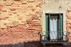 Viennaslide-06801214 Venedig, Ziegelwand - Venice, Brick Wall