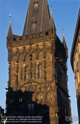 Viennaslide-07110112 Prag, Pulverturm - Powder Gate, Republic Square (Námestí Republiky), Prague, Czech Republic