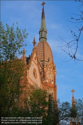 Viennaslide-07324455 Budapest, Ladislaus-Kirche, Szent Laszló tér, Ödön Lechner, Gyula Pártos 1898 // Budapest, Ladislaus Church, Szent Laszló tér, Ödön Lechner, Gyula Pártos 1898