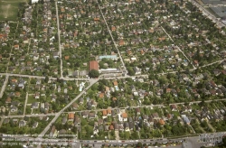 Viennaslide-00000101 Wien, Einfamilienhäuser an der Peripherie, Luftbild - Vienna, Suburbian Houses, Aerial View