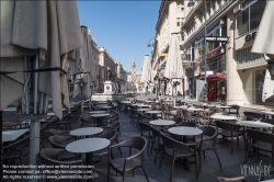 Viennaslide-00010542 Wien, Graben, gesperrte Gastgärten wegen Ausgangsbeschränkung gegen die Ausbreitung des Coronavirus - Vienna, Graben, closed cafe terrasses, curfew because of Corona Virus