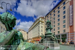 Viennaslide-00010673f Wien, Neuer Markt, Donnerbrunnen // Vienna, Neuer Markt, Raphael Donner Fountain