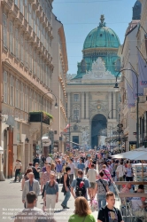 Viennaslide-00015317h Wien, Kohlmarkt und Hofburg, Michaelerkuppel - Vienna, Kohlmarkt and Hofburg