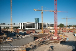 Viennaslide-00022103 Wien, Neubau der Wirtschaftsuniversität im Prater, Zustand Juni 2011 - Vienna, Construction Site of New Vienna University of Economics and Business