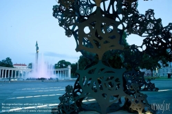 Viennaslide-00030317 Wien, Schwarzenbergplatz mit Skulptur 'The Morning Line' von Matthew Ritchie