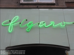 Viennaslide-00251928 Wien, Neonschrift 'Figaro'