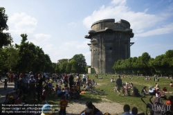 Viennaslide-00291327 Wien, Augarten, Flakturm - Vienna, Augarten, Bunker