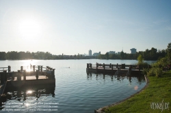 Viennaslide-00312207 Wien, Sommer an der Alten Donau